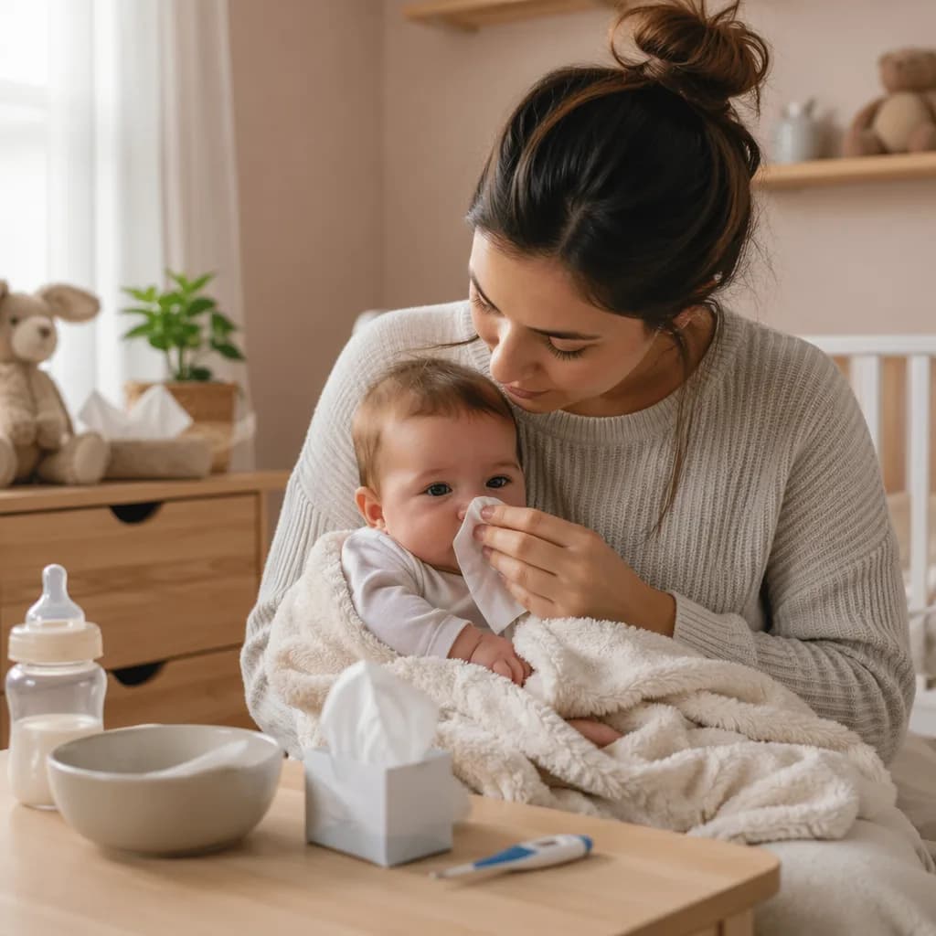 Baby's First Cold: Comfort, Feeding, and Warning Signs