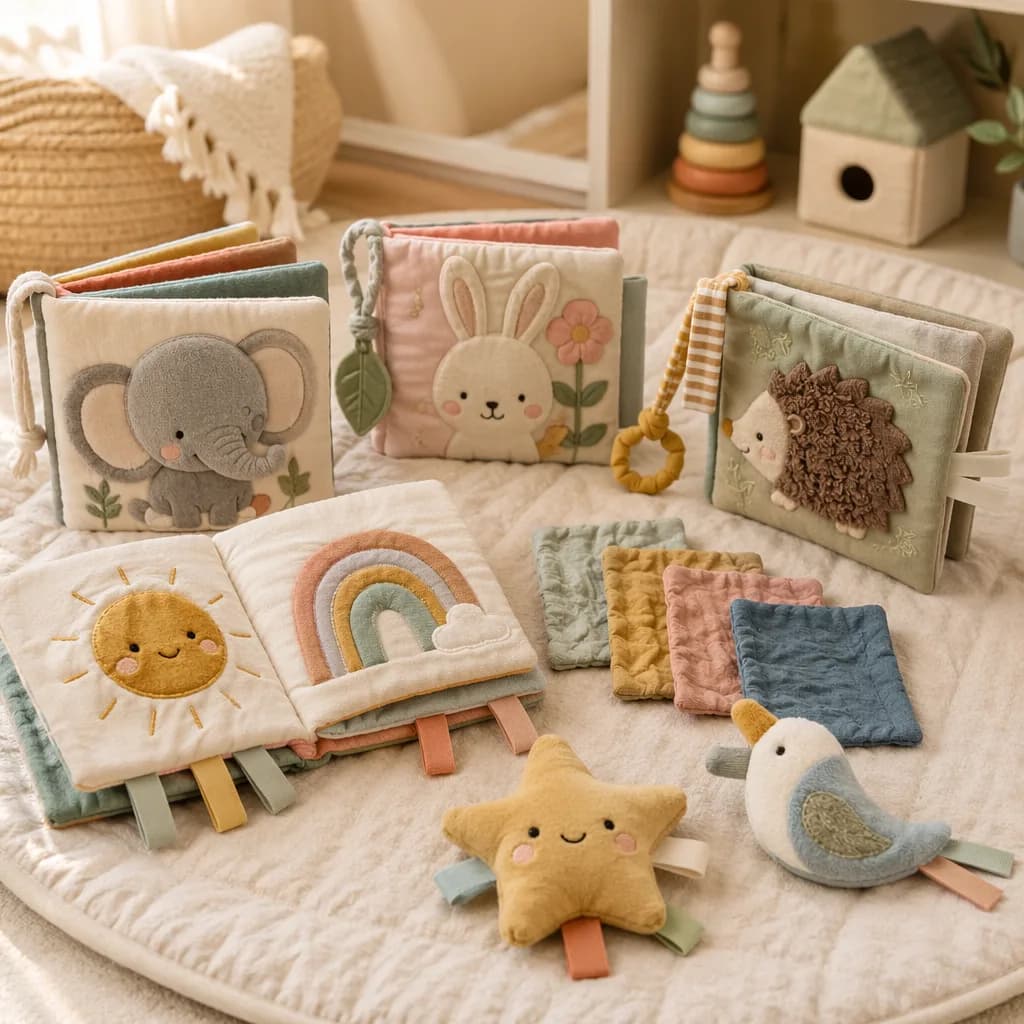 Soft Cloth Books & Crinkle Toys